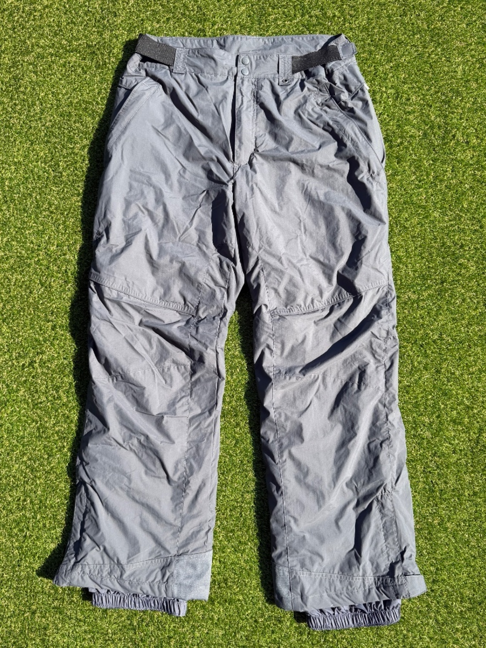Columbia Bugaboo Insulated Ski Snow Pants Grey Omni-Tech Waterproof Mens L